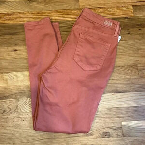 Seven - Utility high rise cotton twill skinny Size 10 - color Marsala